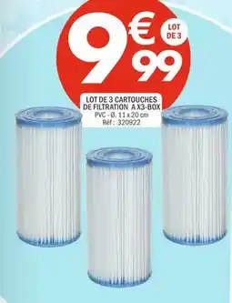 La Foir'Fouille Lot de 3 cartouches de filtration a k3 box offre