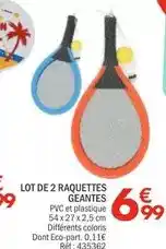 La Foir'Fouille Lot de 2 raquettes geantes offre