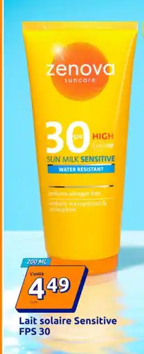 Action Lait solaire Sensitive FPS 30 offre