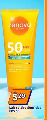 Action Lait solaire Sensitive FPS 50 offre