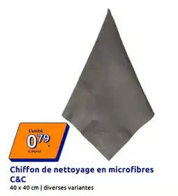 Action Chiffon de nettoyage en microfibres C&C offre