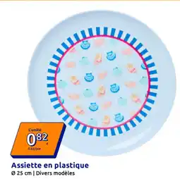 Action Assiette en plastique offre