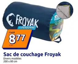 Action Sac de couchage froyak offre