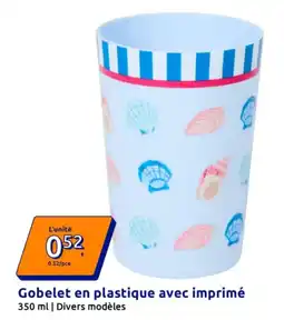 Action Gobelet en plastique avec imprimé offre