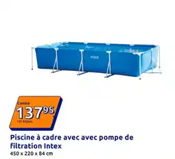 Action Piscine à cadre avec avec pompe de filtration Intex offre