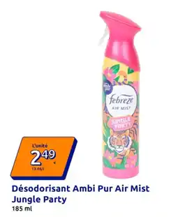 Action Désodorisant ambi pur air mist offre