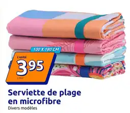 Action Serviette de plage en microfibre offre