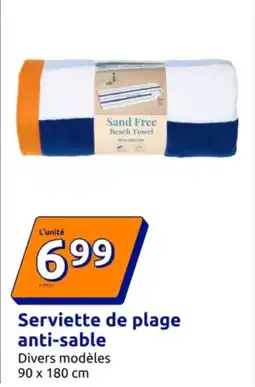 Action Serviette de plage anti sable offre