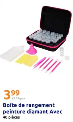 Action Boîte de rangement peinture diamant avec offre