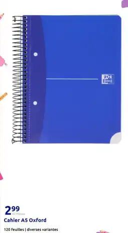 Action Cahier A5 Oxford offre