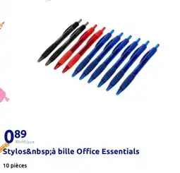Action Stylos à bille office essentials offre