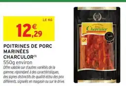 Intermarché POITRINES DE PORC MARINÉES CHARCULOR offre