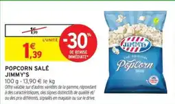 Intermarché POPCORN SALÉ JIMMY'S offre