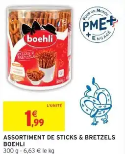 Intermarché ASSORTIMENT DE STICKS & BRETZELS BOEHLI offre