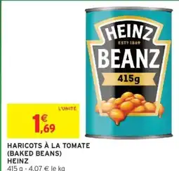 Intermarché HARICOTS À LA TOMATE BAKED BEANS HEINZ offre