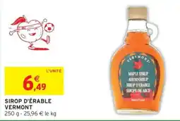 Intermarché SIROP D'ÉRABLE VERMONT offre