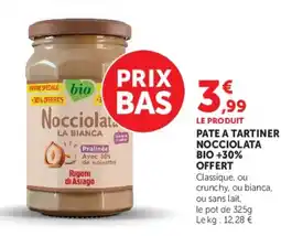Super U PATE A TARTINER NOCCIOLATA BIO offre