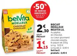Super U BISCUIT MOELLEUX BELVITA LU offre