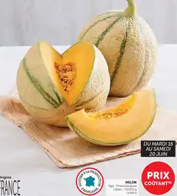 Super U MELON Charentais jaune Calibre : offre