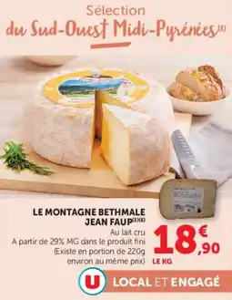 Super U LE MONTAGNE BETHMALE JEAN FAUP offre