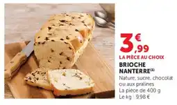 Super U BRIOCHE NANTERRE offre