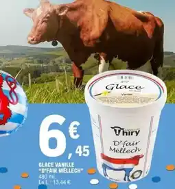 E.Leclerc Glace vanille d'fair melech offre