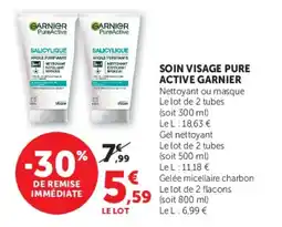 Super U Soin visage pure active garnier offre