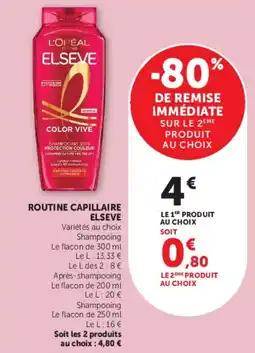 Super U Routine capillaire elseve offre