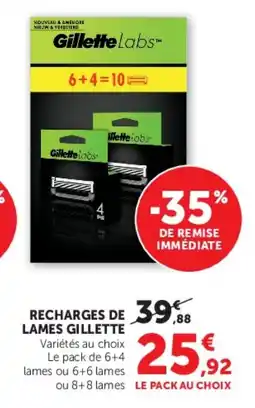 Super U Recharges de lames gillette offre