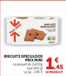 Super U Biscuits speculoos prix mini offre