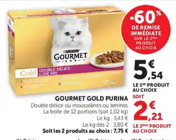 Super U Gourmet gold purina offre