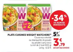 Super U Plats cuisines weight watchers offre