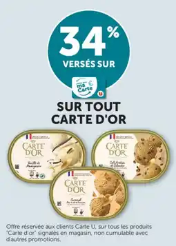 Super U Sur tout carte d'or offre