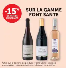 Super U Sur la gamme font sante offre