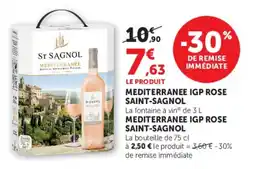 Super U Mediterranee igp rose saint-sagnol offre