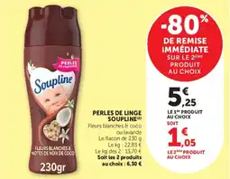 Super U Perles de linge soupline offre