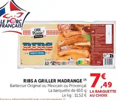 Super U Ribs a griller madrange offre