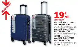 Super U Valise à roulettes prix mini offre