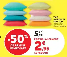 Super U Taie d'oreiller offre