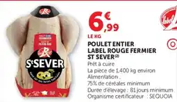 U Express Poulet entier label rouge fermier st sever offre