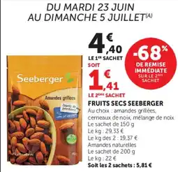 U Express Fruits secs seeberger offre