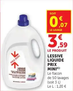 U Express Lessive liquide prix mini offre