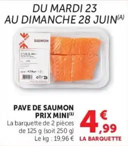 U Express Pave de saumon prix mini offre