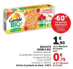 U Express Biscuits gerble bio offre