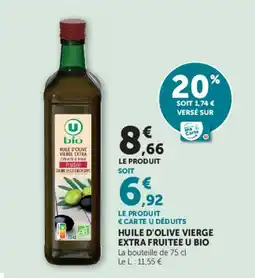 U Express Huile d'olive vierge extra fruitee u bio offre
