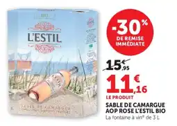 U Express Sable de camargue aop rose l'estil bio offre