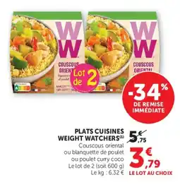 U Express Plats cuisines weight watchers offre
