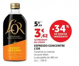 U Express Espresso concentre l'or offre