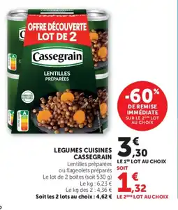 U Express Legumes cuisines cassegrain offre