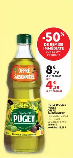 U Express Huile d'olive puget offre saisonniere offre